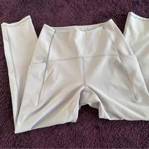 Gray High-Waisted Leggings